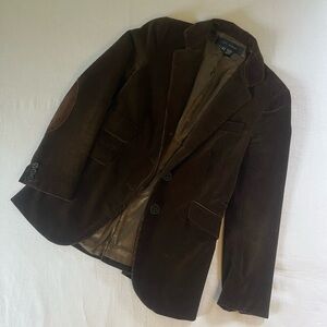 Zara Brown Corduroy Blazer